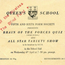 1960 Queens School Quiz