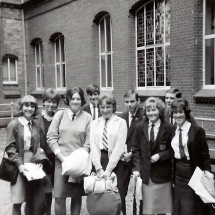 1964 Queens School prefects trip to MG Gymnasium