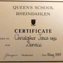 1987 Queens School Certificate